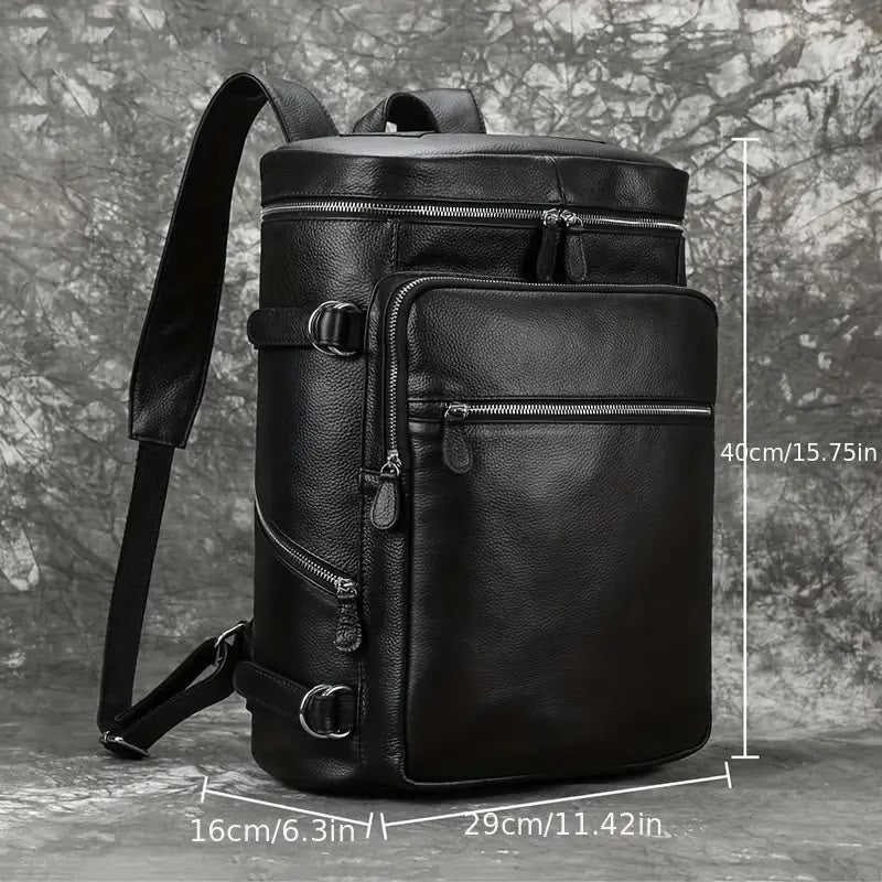 Sac à dos cuir noir